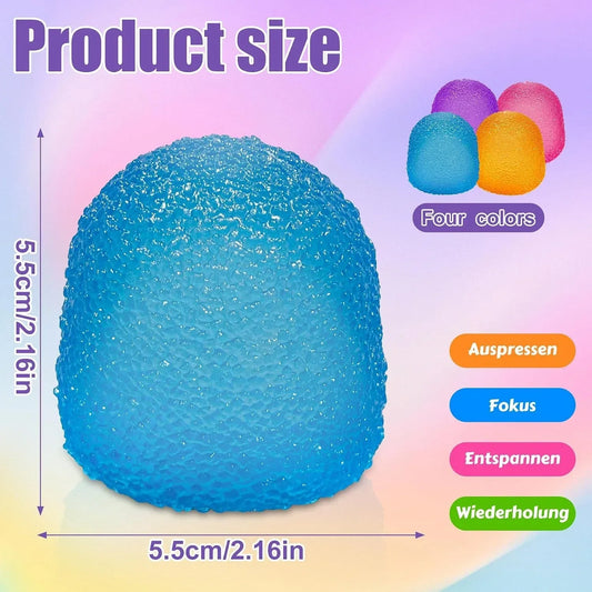 4PCS Gumdrop Squishy,Stress Balls Fidget Toys for Kids and Adults, Super Solid Sugar Balls for Classroom Prize Favors Sensory Toys for Kids with Autism