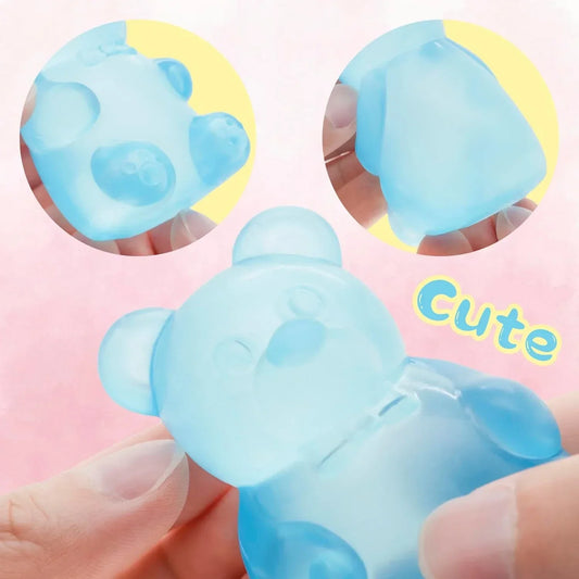 Gummy Bear Toy, Sugar Filled Squishy Toys for Kids Stress Relief - High Density Squeeze Balls for Students Calming - Fidget Squishy Toys for Anxiety Relief