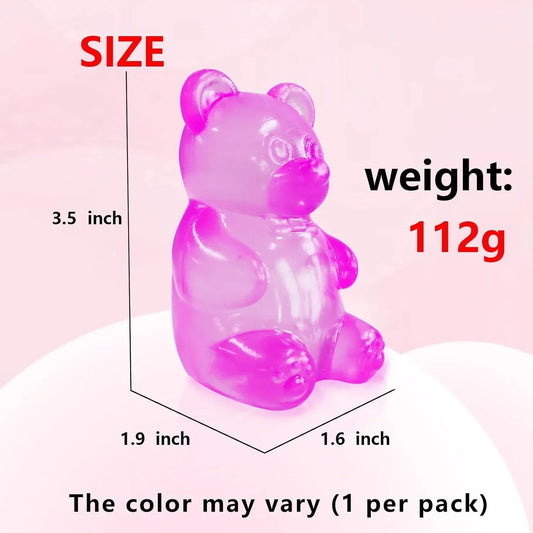 5PCS Valentines Day Gummy Bear Toys |Sugar Filled Bear Squishy Toys|Gel Ultra Squishies High Density Squeeze Balls | Valentine's Party Favors Classroom Prize Party Favors Toys Tall 3.5 Inches
