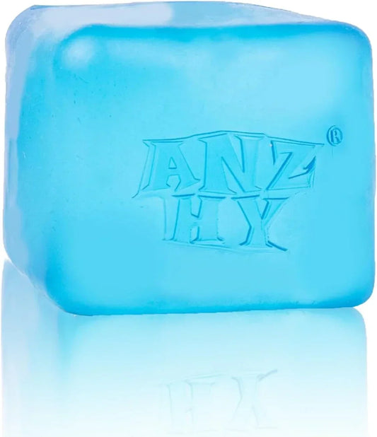 Stress Sugar Ball Cube- Squishy Fidget Toys Stress Cube for Anxiety Stress Relief,High Density Gel Filled, Calming Toys for Kids Adults (Blue Cube)
