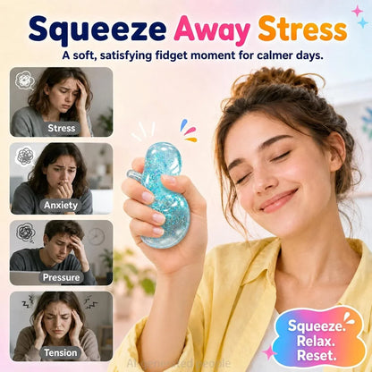 4pcs Dumpling Glitter Squishy,Sugar Dumplings Squeeze Toys,Fidget Sensory Toy for Teens,Boys,Girls,Adults Slow Rising Anxiety Relief,Desk Stress Balls