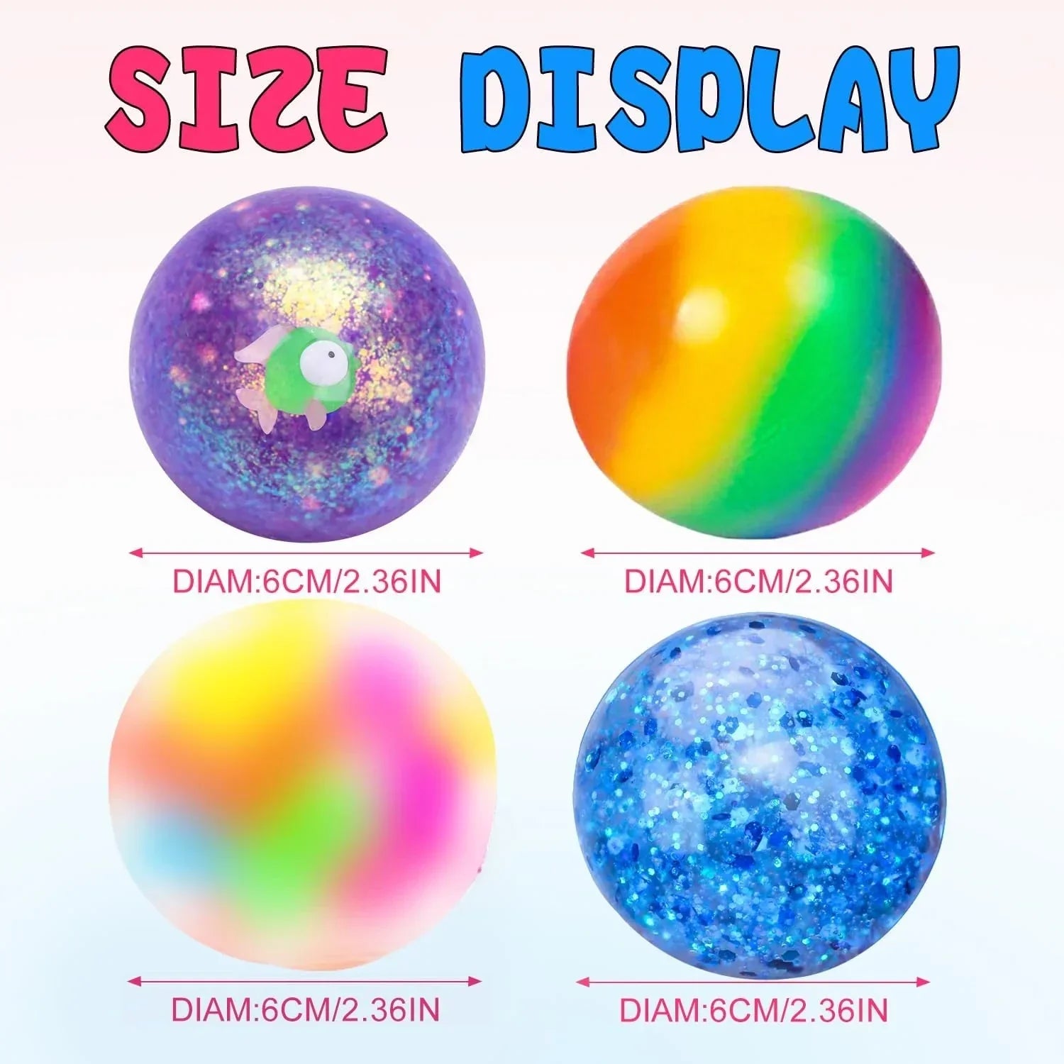 Stress Balls Set, Squishy Stress Ball, 4 Pack Squeeze Ball for Adults, Squeeze Ball for Adults Stress Relieve, Stress Relieve, Increase Entertainment