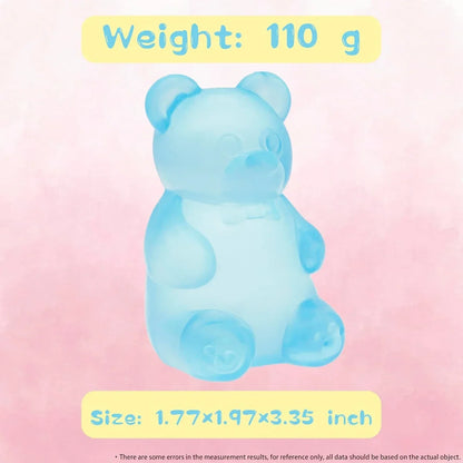 Gummy Bear Toy, Sugar Filled Squishy Toys for Kids Stress Relief - High Density Squeeze Balls for Students Calming - Fidget Squishy Toys for Anxiety Relief