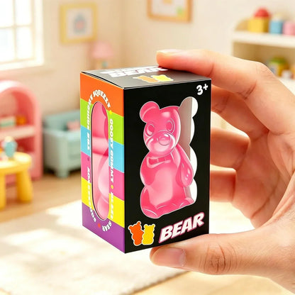 Gummy Bear Taba Squishies Fidget Toys, Stress Ball Relief, Sugar Squishies Gummy Bear Fidget Toys for Kids Adults, Slow Rising Sensory Stress Balls for Birthday Gifts Party Favors (Purple)