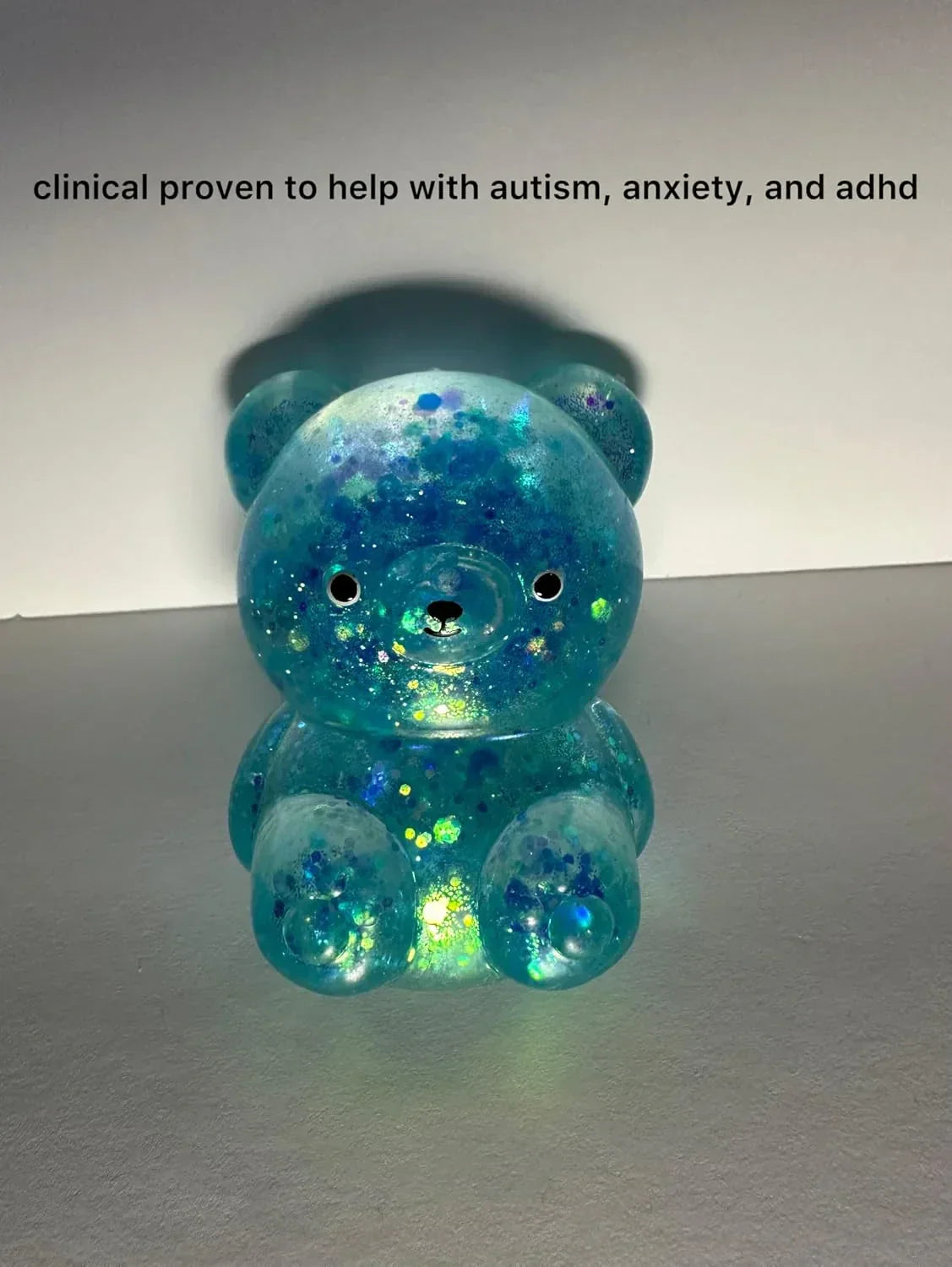 The Boo-Bear by Boo Lala: Perfect for Carpal Tunnel, ADHD, Fun, Boredom, Weight Lifting Grip Strength, and Nerve Health (Blue)