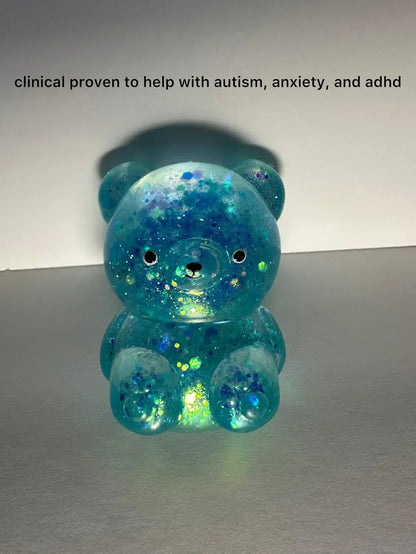 The Boo-Bear by Boo Lala: Perfect for Carpal Tunnel, ADHD, Fun, Boredom, Weight Lifting Grip Strength, and Nerve Health (Blue)