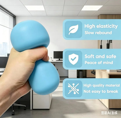 Gum Drop Squeeze Color Changing Squishy, Slow Stress Balls Fidget Sensory Toys for Adults,Gum Drop Shape Fidgets for Pull Stretch Squishy Toy (Blue)