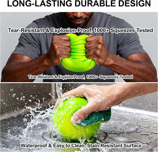 4 INCH Giant Squishy Green Stress Ball for Kids & Adults, Jumbo Colorful Changing Stress Dough Squish Ball, Squeeze Sensory Toys, Squishy Toys for Party Favors & Easter Basket Gifts