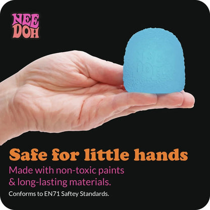 Schylling NeeDoh Gumdrop - Textured Sensory Toy with Super Solid Squish - 2.5" Tall - Colors May Vary (Pack of 1)
