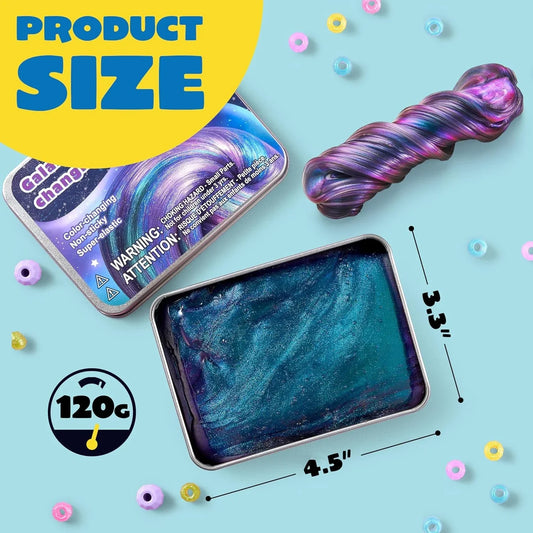 JOYIN Galaxy Color-Changing Putty, Slime for Kids 4.2oz, Therapy Putty, Fidget Toys Adults, Squishy Sensory Toys for Kids, Anxiety Stress Relief Gifts for Adults, Desk Fidgets