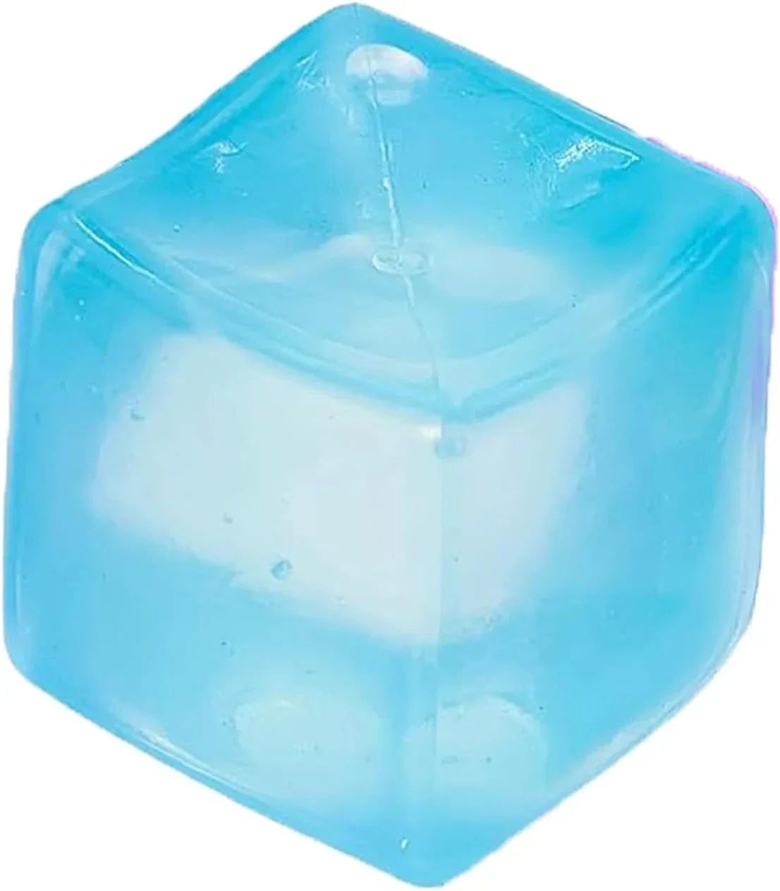 Ice Cube Squishy Stress Balls, Premium Big Block Fidget Cube, Soft Maltose Slow Rising Sensory Toy, Durable Squeeze Anxiety Relief Desk Toys Gift for Birthday (Blue)