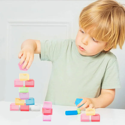 20 Pcs Stress Balls Fidget Toys, Ice Cube Sensory Squishy Fidget Toys Square Squeeze Balls for Adults Kids Anxiety Stress Relief, Classroom Prizes, Birthday Gifts Party Favors