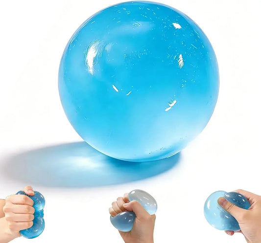 Blue Coconut Oil Stress Ball, Coconut Oil Squishy Ball, Squishy Coconut Oil Stress Ball & Coconut Oil Squishy, Blue Slow Rising Squeeze Toy, Anxiety Relief Fidget, for Office & Daily Use