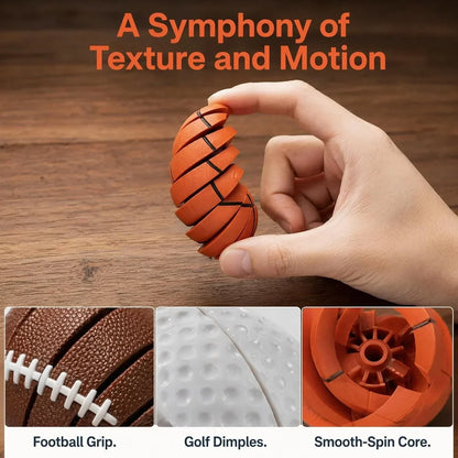 Baseball Fidget Ball Toy,3D Printed Twist and Turn Stress Relief Desk Fidget,Relieve Anxiety Handheld Fidget Sphere,Everyday Tool Focus and Calm for Teens & Adults (Golf)