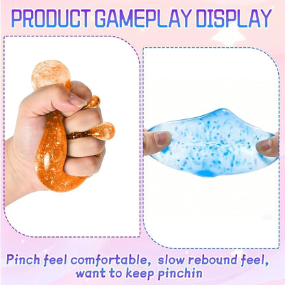Dream Squishy Drop Stress Ball,Water Drop Fidget Stress Ball, Malt Sugar Balls Sensory for Relief Anxiety,Suitable As Birthday Gifts,, Or Rewards (Blue)