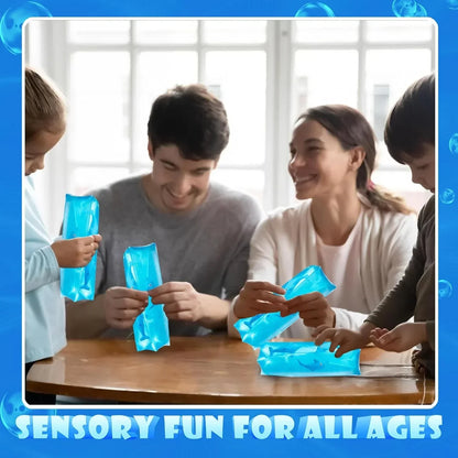 Bedwina Dolphin Water Wiggler Toy - (Pack of 2) 4.75-Inch Water Snake Sensory Fidget Toys & Slippery Water Tube for Birthday Party Favor or Game Prizes for Kids