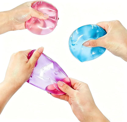 Relief High Density Ice Squeeze Ball, Ice Cube SqueezeToy,Adults Sensory Fidget for Stress Relief,Focus (Purple)