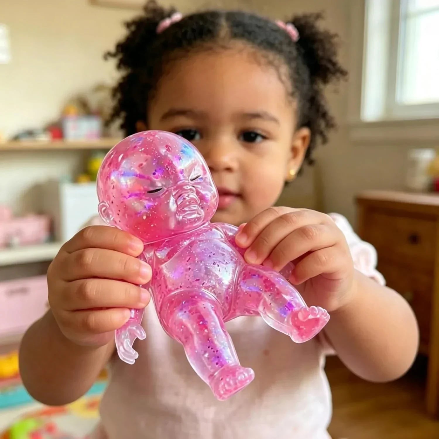 Baby Squishy Toys,Squishy Babies Glittery,Sugar Baby Squishy,Sugar Swaps Squishies Babies Sensory Fidget for Stress Relief,& Teens Adults, Party Favors Gifts