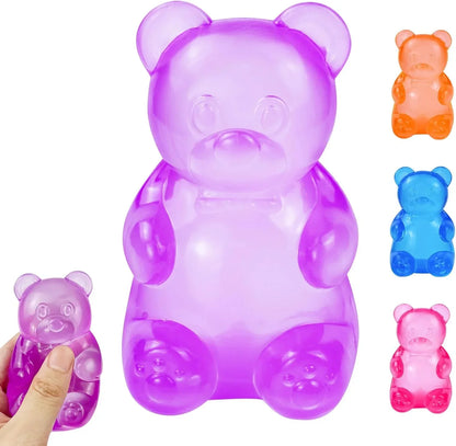 Gummy Bear Squishy, Stress Bear Taba Squishy, Taba Squishy Toys for Kids, Stress Balls Valentines Day Gifts Birthday Gifts Party Favors-Purple - US 4065